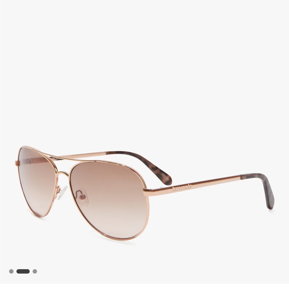 Kate Spade Emmaline Rose Gold Sunglasses NWT